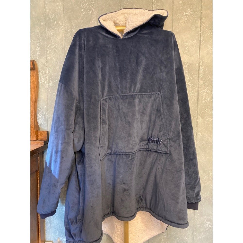 The Comfy Original Oversized Wearable Blanket Hoodie Blue Sherpa Lined Unisex